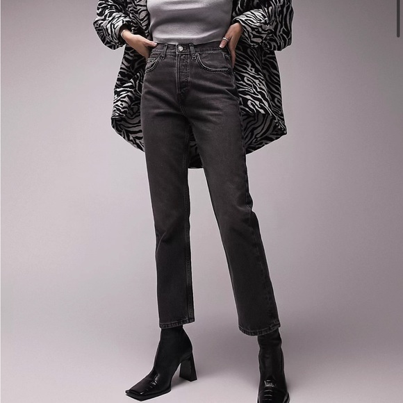 Topshop jeans in washed black - Picture 2 of 7